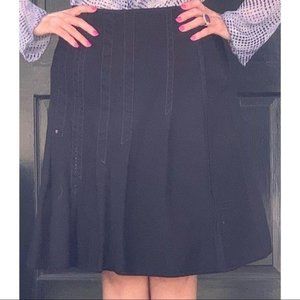 Vintage Anthropologie Burning Torch Skirt Black  4